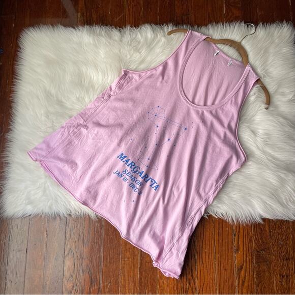 Wildfox “Margarita Season” Graphic Tank Pink Purple NWOT - Picture 6 of 8
